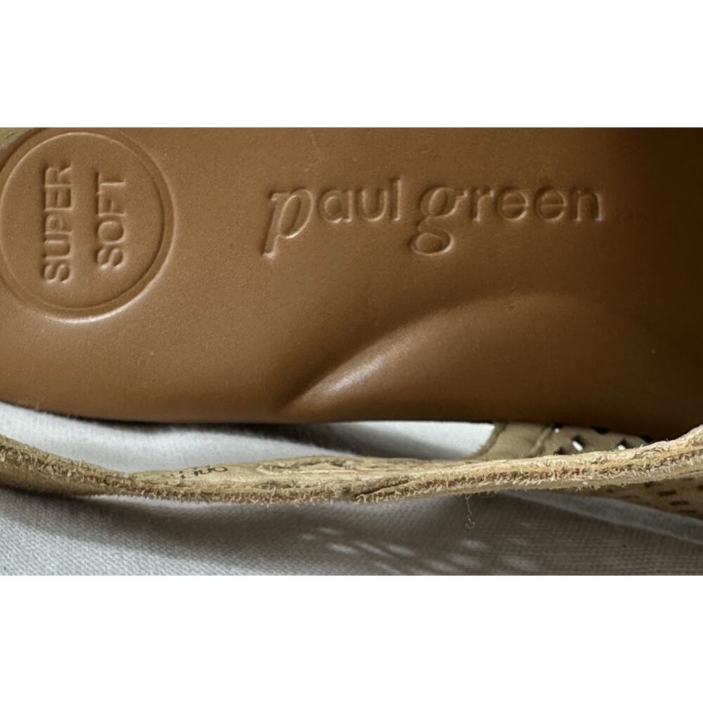Paul Green Sandals ‘CLEO’ Wedge Slingback-sandals AU6-US8.5 World Travelers Fev. - Picture 3 of 11